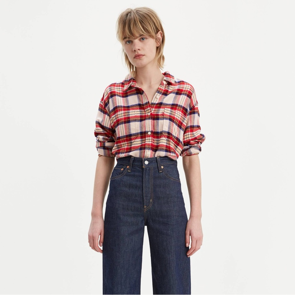LEVI’S UTILITY SHIRT - Herringbone Sandshell Plaid